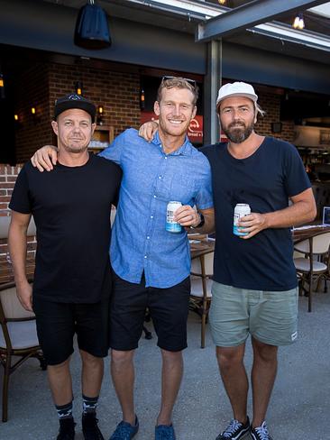 Matt Owens, Bede Durbridge, Pete Wood, Hot City, Cold Beer at The Collective Palm Beach. Picture: Andrew Meadowcroft.