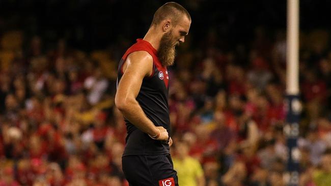 Max Gawn will miss 10-12 weeks with the injury. Picture: Wayne Ludbey