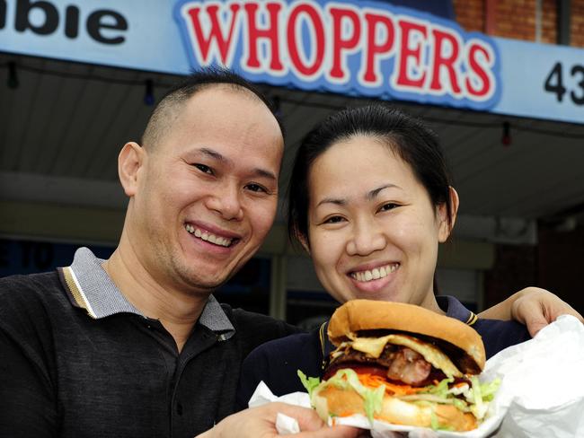 Wambie Whoppers owner Eric Phu Soksan (left) has pleaded guilty to sexual touching. Picture: Maguire Waide