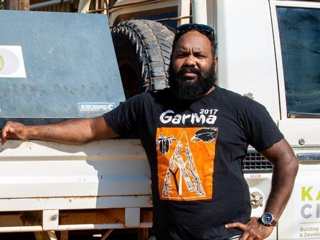 Chief executive of the Cape York Land Council Dion Creek (R) with Labor senator Anthony Chisholm photographed together in 2019.