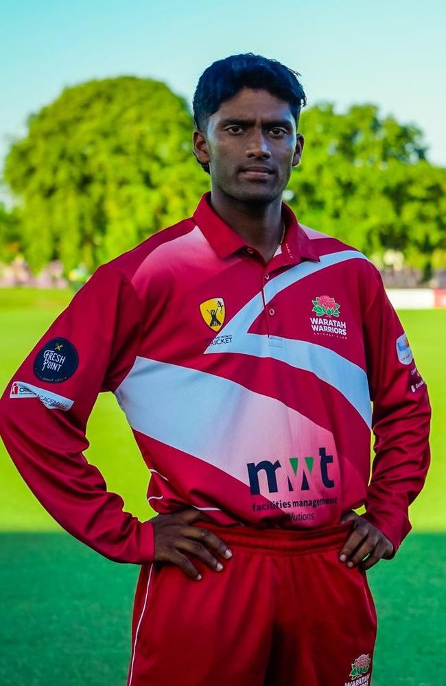 Waratah A-grade captain Jagadeswara Koduru. Picture: Prav Thalagampala/ NT Cricket.