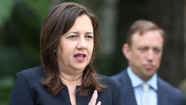 Premier Annastacia Palaszczuk has revealed how many public servants got a $1250 bonus. Picture: Annette Dew