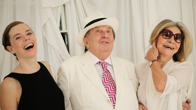 Bianca Spender, Barry Humphries and Carla Zampatti.