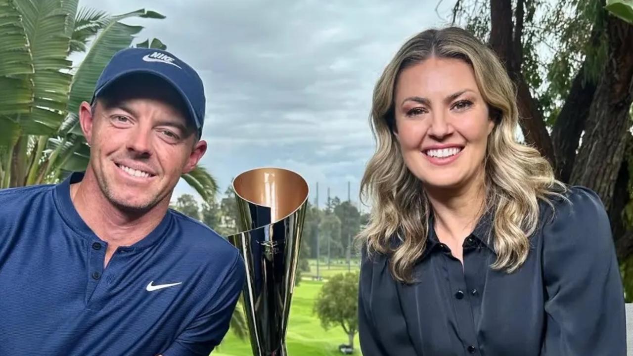 Rory McIlroy and Amanda Balionis in front of the camera. Photo: Instagram.