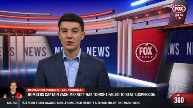 Merrett fails to beat suspension