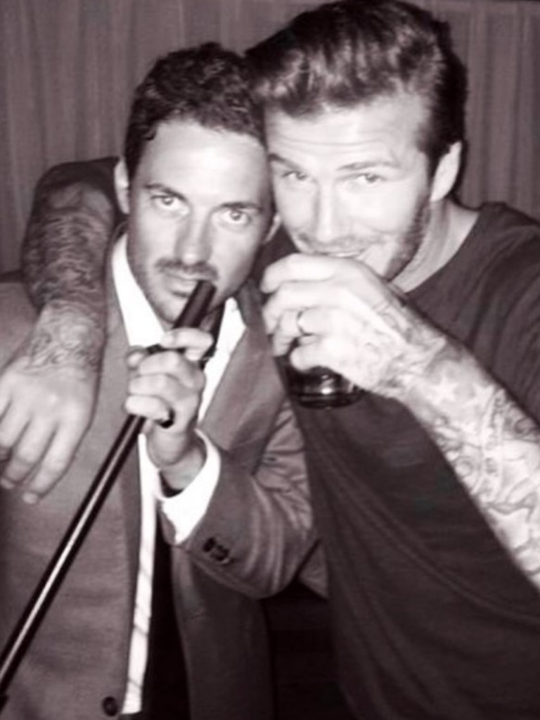 Gardner played with Beckham at Manchester United in the youth teams but after leaving in his late teens, he set up the Elite Sports Agency, becoming one of the biggest football agents in the Premier League. Photo: Instagram
