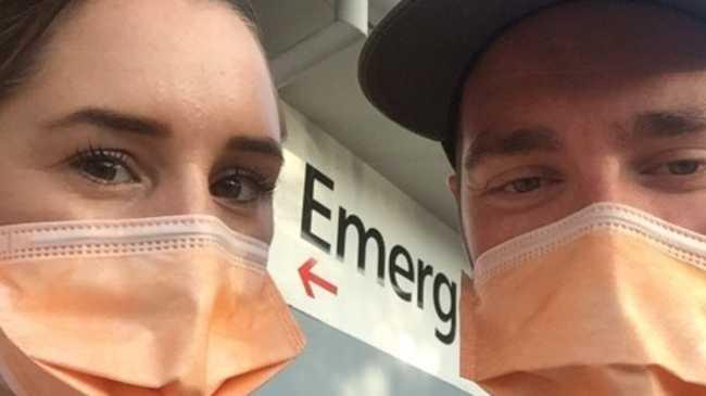 When Claire Farquharson and Mitchell Patterson presented to Tweed Hospital with coronavirus exposure they were given face masks and told to wait in the car park, where they were forgotten for more than an hour.