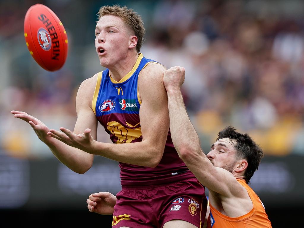 Logan Morris is frustrated with his goal kicking form. Picture: Getty Images