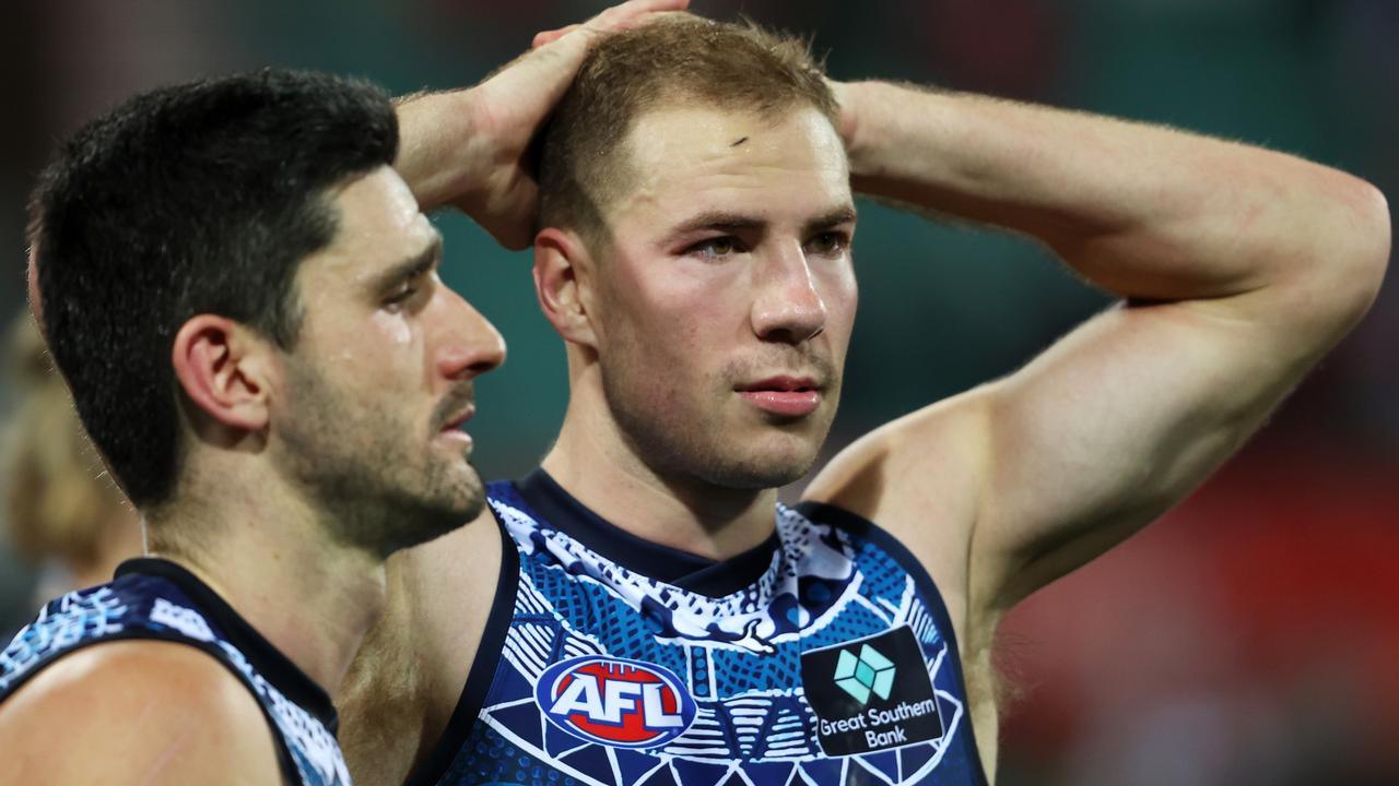 Sydney Swans vs Carlton Blues, problemy z kopaniem bramki, niecelność, Harry McKay, Charlie Curnow