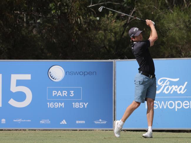 Darcy Brereton in action at the NSW Open. Photo: Golf NSW