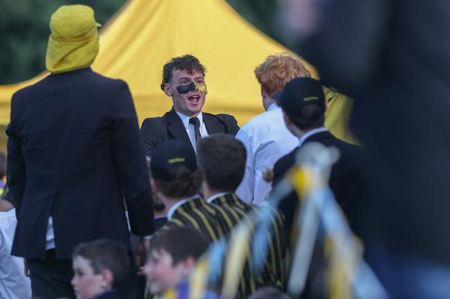 AIC First XV rugby action between Marist Ashgrove and St Laurence's earlier this season. Picture Stephen Archer.