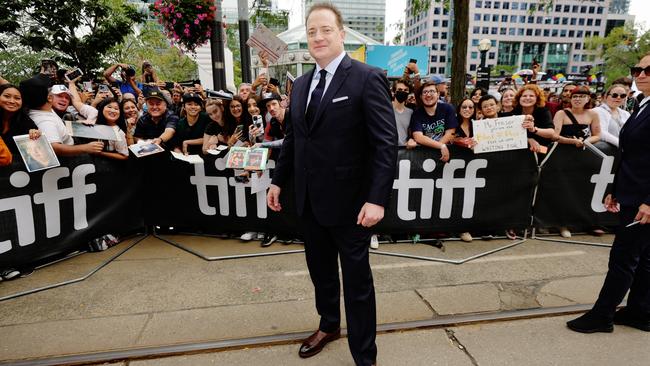 Brendan Fraser attends The Whale premiere during the 2022 Toronto International Film Festival. (Photo by Michael Loccisano/Getty Images)