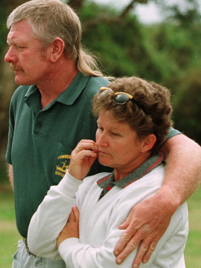 Peter and Robyn Stace in 1997.