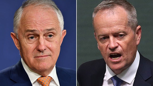 Prime Minister Malcolm Turnbull and Opposition Leader Bill Shorten.