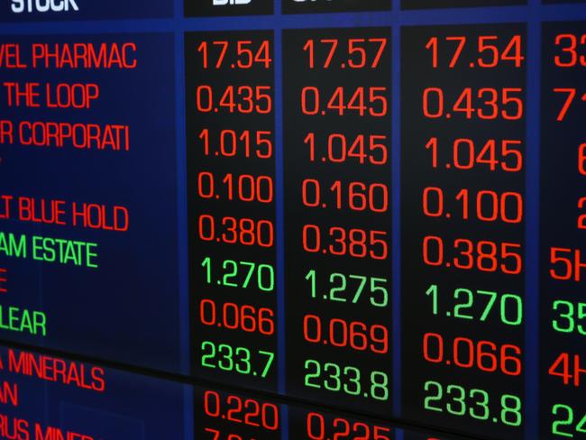 SYDNEY, AUSTRALIA  - Newswire Photos  AUGUST 07 2023: A general view of the digital boards at the ASX in Sydney as interest rates continue to rise.  Picture NCA Newswire/ Gaye Gerard
