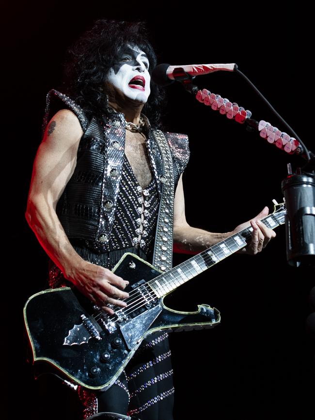 KISS play the first of two nights at Sydney’s Qudos Bank Arena. Picture: Monique Harmer