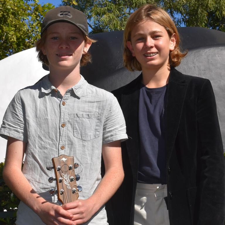 Brother Frank and Louis Martin were among the 70 buskers performing at the 2021 Noosa Come Together Festival.