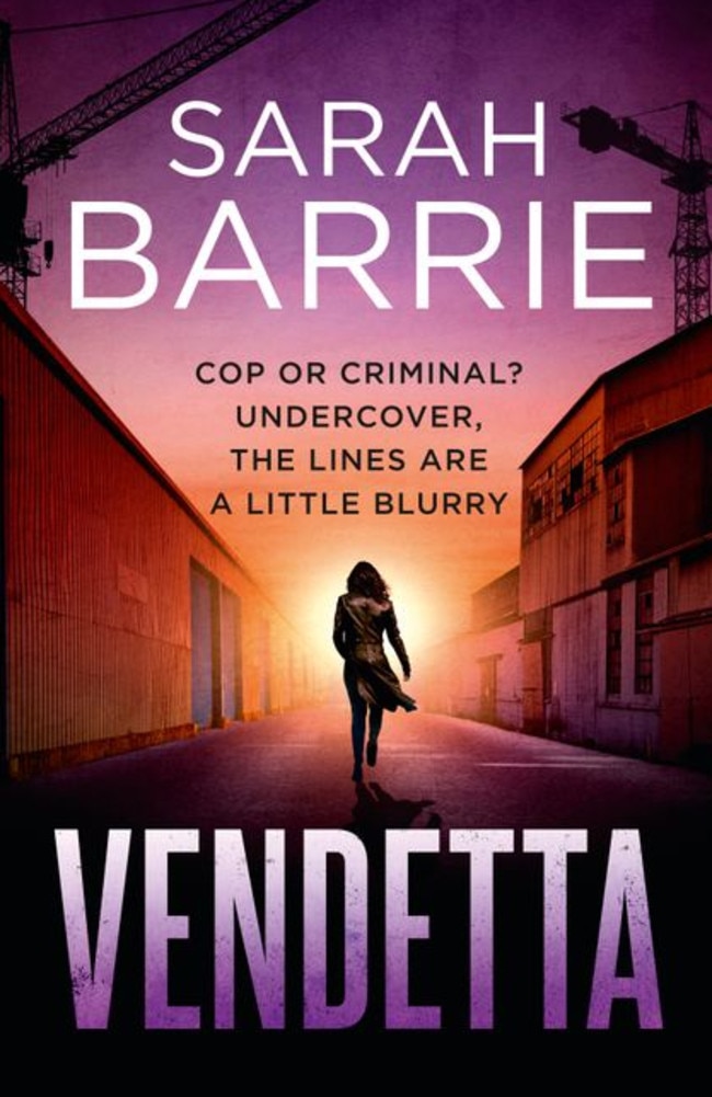 ‘The lure of crime fiction’s mysterious nature is undeniable’ … Sarah Barrie’s new book, Vendetta.
