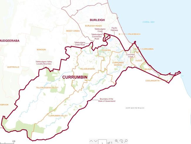 The LNP holds the most southern Gold Coast seat of Currumbin by 3.3 per cent. Picture: ECQ