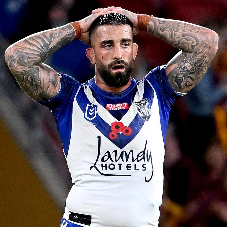 Paul Vaughan has not provided the impact the Bulldogs were hoping for. Picture: Bradley Kanaris/Getty Images