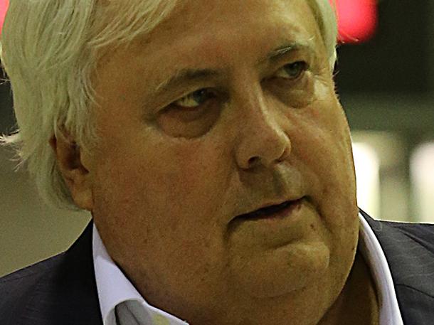 Please Credit PICS MARC ROBERTSON. Clive Palmer arrives in Brisbane from Townsville. PICS Marc Robertson