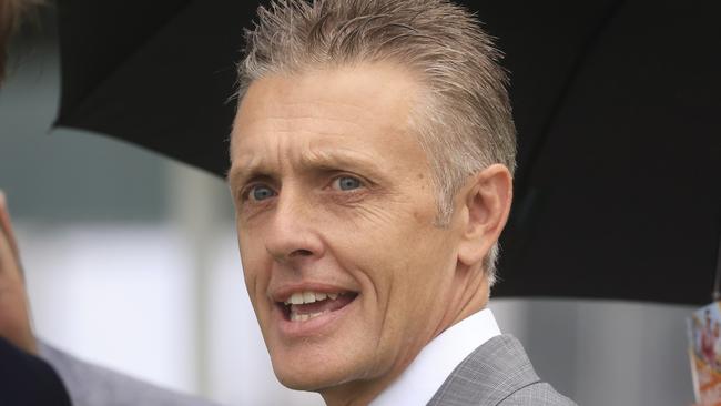 SYDNEY, AUSTRALIA - DECEMBER 19: Mark Newnham looks on after winning race 4 the SchembraeÃ¢â¬â¢s @Blueberry Hills Handicap with Gone Bye during Sydney Racing at Royal Randwick Racecourse on December 19, 2020 in Sydney, Australia. (Photo by Mark Evans/Getty Images)