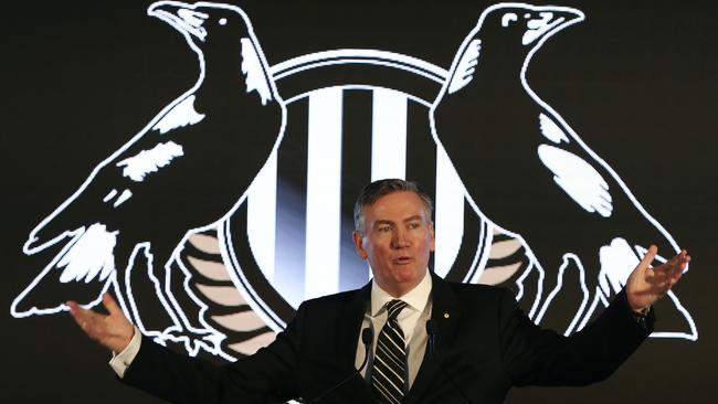 Collingwood president Eddie McGuire has rubbished rumours on potential Pies replacements. Picture : George Salpigtidis