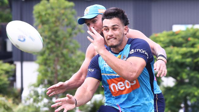 Tino Fa'asuamaleaui has pledged to carry his incredible 2020 form to the Titans. Picture: Jason O'Brien