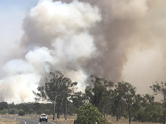 Fire wardens ordered residents to leave Cobraball Road by 10am Sunday morning