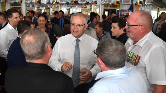 Prime Minister Scott Morrison has been spending a fair bit of time in the pubs. (AAP Image/Mick Tsikas) 