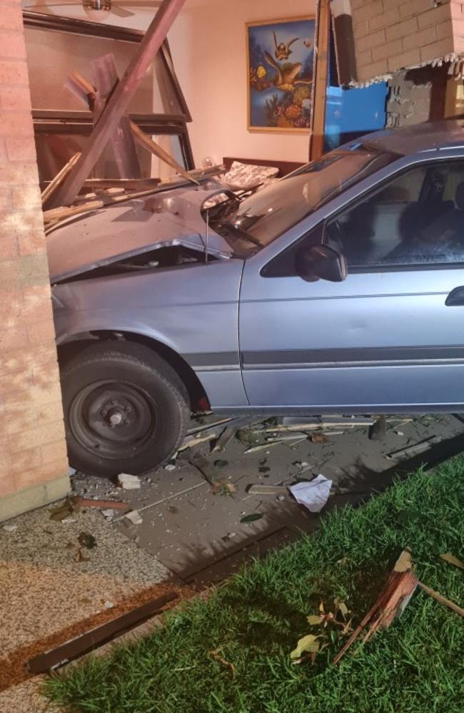 A car into a house in Highton on Saturday morning. Picture: Supplied