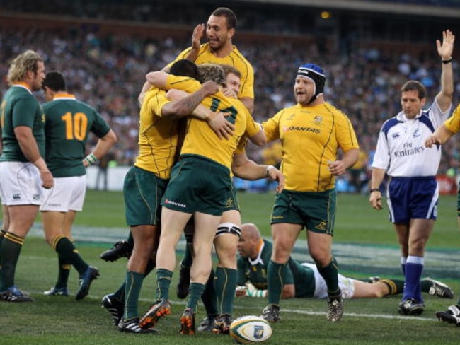 The Test began well for the Wallabies, racing out to an early 21-7 lead.