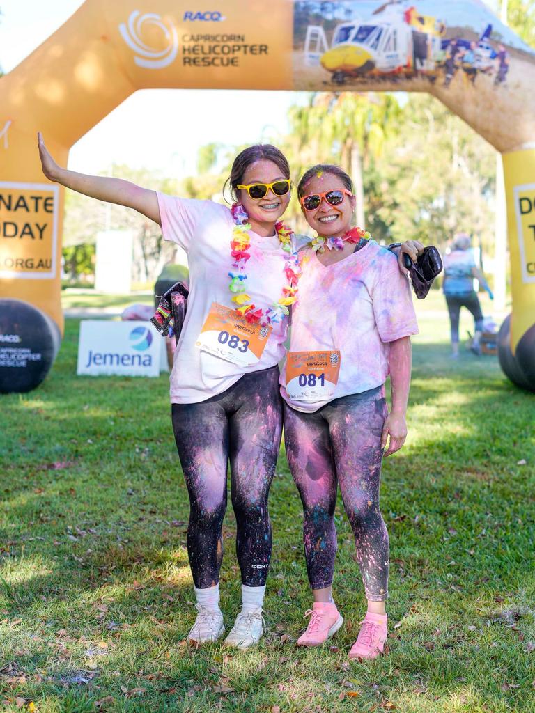 Photos from Cherryandjun Photography of the 2023 Gladstone Colour Me Capricorn fun run for the RACQ CapRescue.