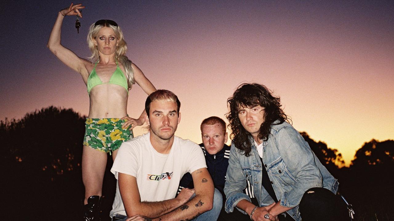 Punk rockers Amyl and the Sniffers have six nominations. Picture: Jamie Wdziekonski