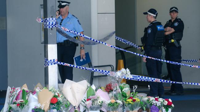 Flowers in tribute to Vyleen White. Picture: Glenn Campbell/NCA NewsWire