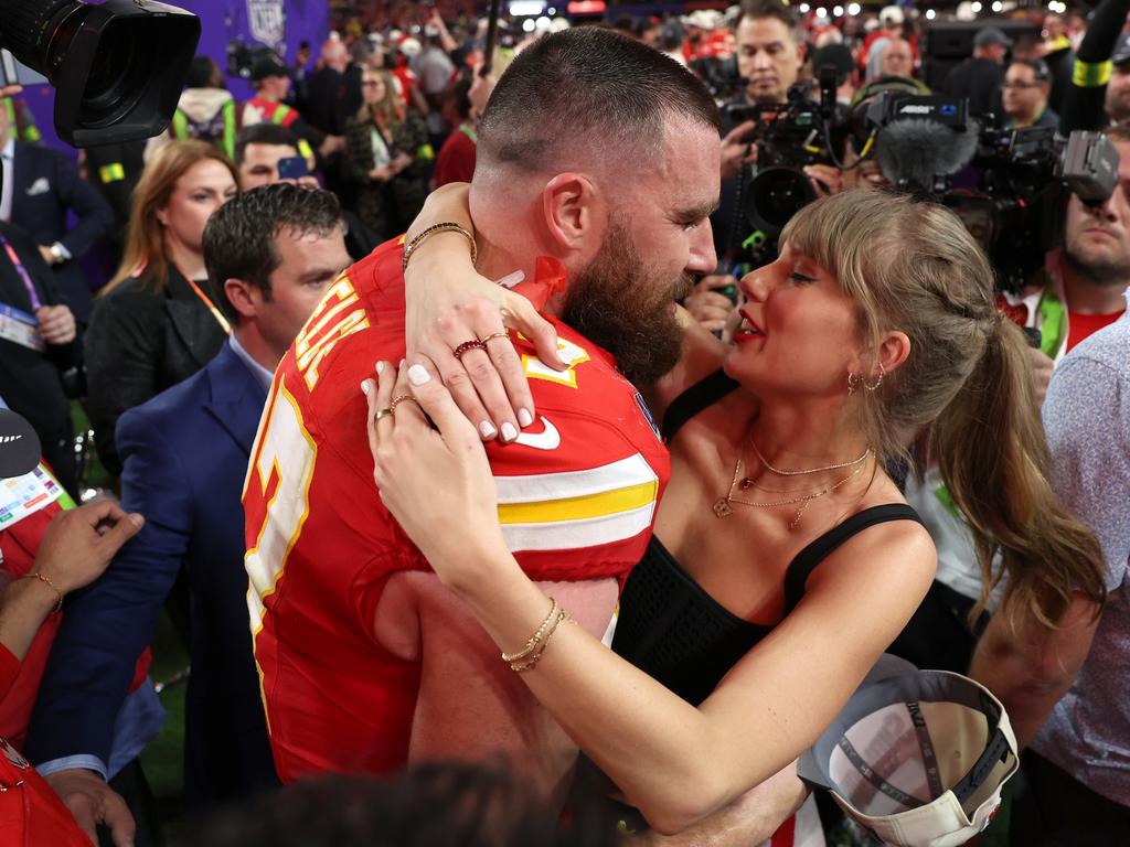 Taylor Swift was always going to write about Travis Kelce. Picture: Getty Images