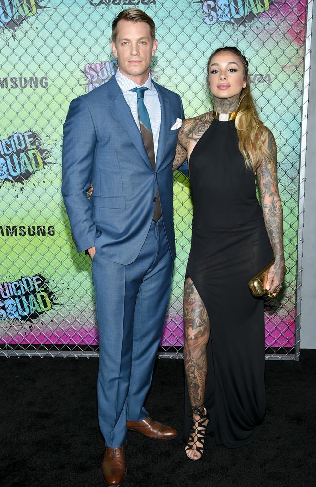 Joel Kinnaman and Cleo Wattenstrom attend the Suicide Squad world premiere on August 1, 2016 in New York City. Picture: AP