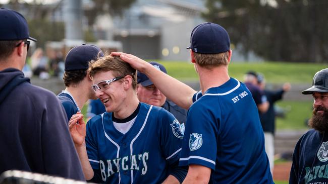 Geelong Baycats catcher Tanner Stack. Picture: Jackson Geall.