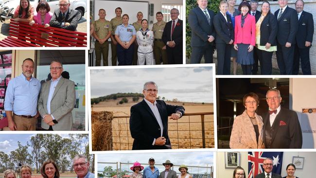 END OF AN ERA: The faces of former mayor Keith Campbell across many years of service to his community. Photo: Laura Blackmore