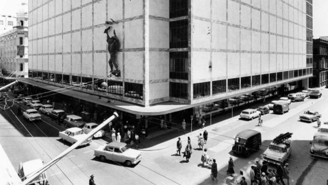 David Jones’ Rundle Mall building in the 1970s.