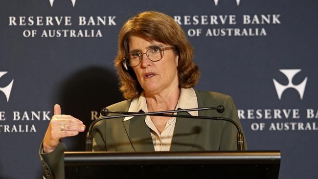 Reserve Bank governor Michele Bullock has been steadfast in saying inflation remains too high. Picture: NewsWire / John Appleyard