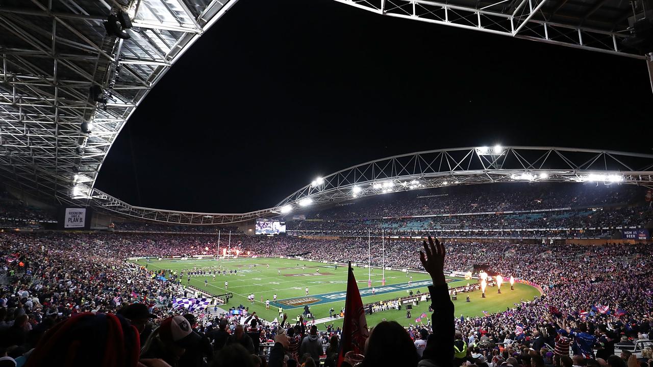 SYDNEY, AUSTRALIA - SEPTEMBER 30: A general view during the 2018 NRL Grand Final match between the Melbourne Storm and the Sydney Roosters at ANZ Stadium on September 30, 2018 in Sydney, Australia. (Photo by Mark Metcalfe/Getty Images)