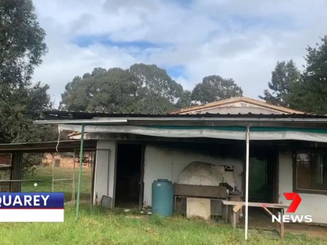 The Bringelly property where MacGill was allegedly held captive. Picture: 7NEWS