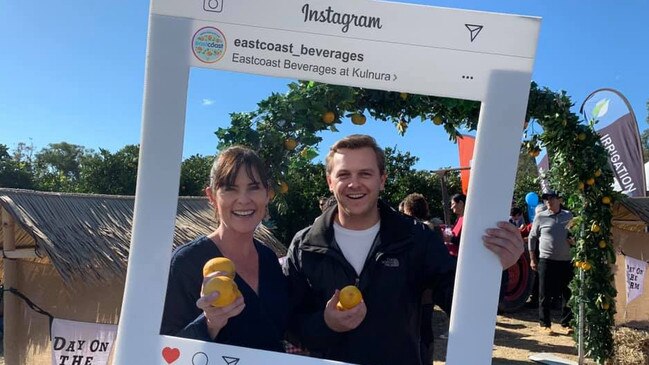 Former federal MP Lucy Wicks and NSW MP Taylor Martin in a photo posted to Facebook. Picture: Supplied