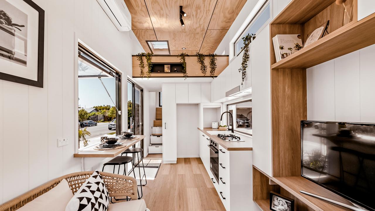 The tiny houses start at $44,000 for a basic shell, with add-ons costing more. Picture: Aussie Tiny Houses.