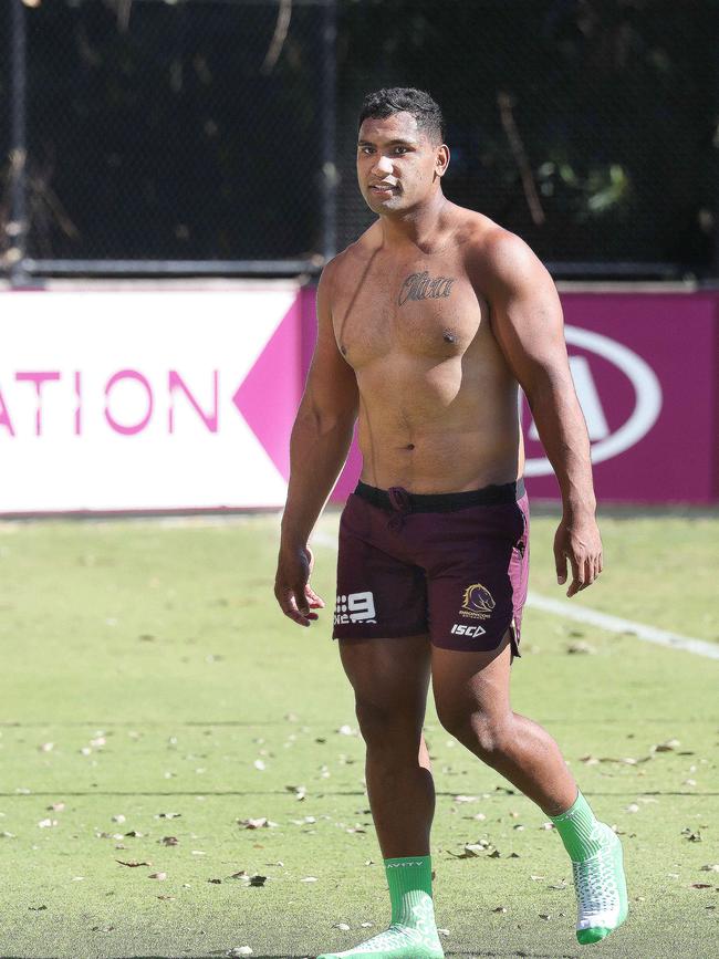 Tevita Pangai Jnr at training. Picture: Annette Dew