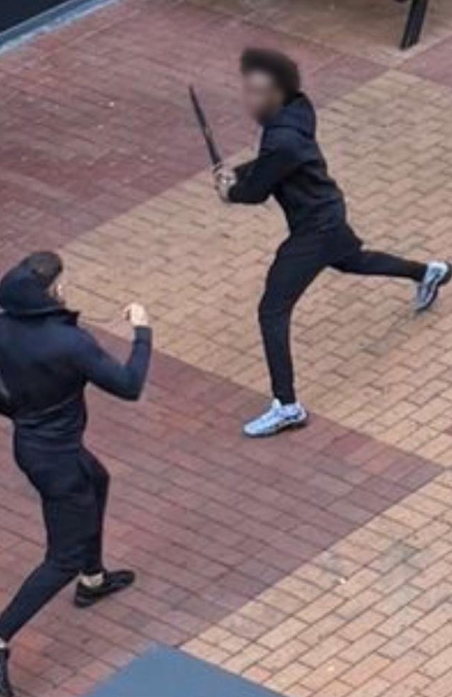 Shoppers were barricaded inside as the chaos unfolded. Picture: Facebook