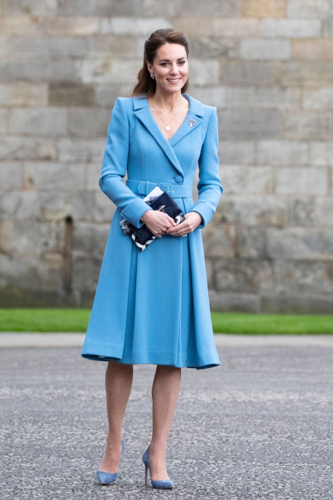 Blue coat outlet dress