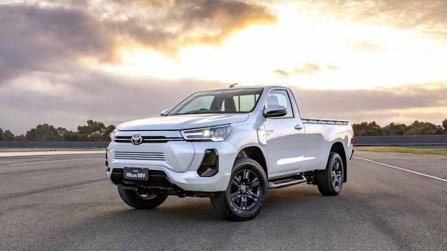 Toyota hasn’t revealed many details of the electric ute.