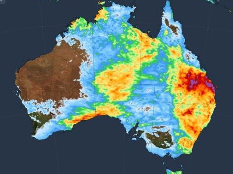 Stormy and wet weather is set to spread across eastern Australia. Picture: Sky News Weather / Weatherzone